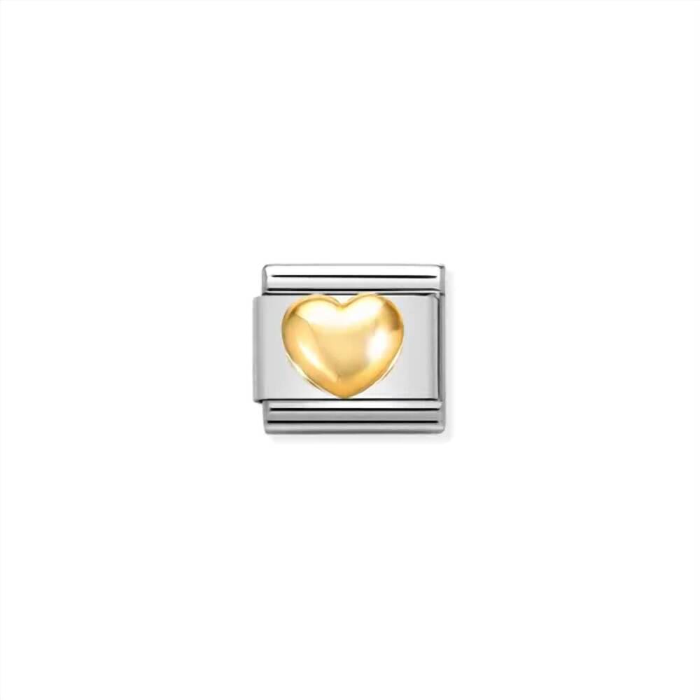NEW NOMINATION unisex love composable classic links in gold heart